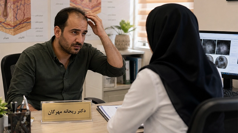درمان ریزش مو در مردان