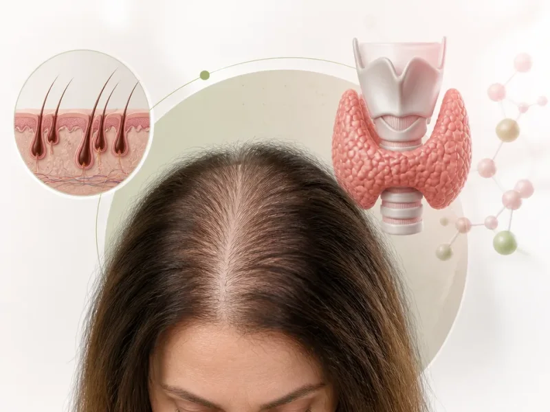 تأثیر کمکاری تیروئید بر ریزش مو؛ موها دوباره رشد میکنند؟