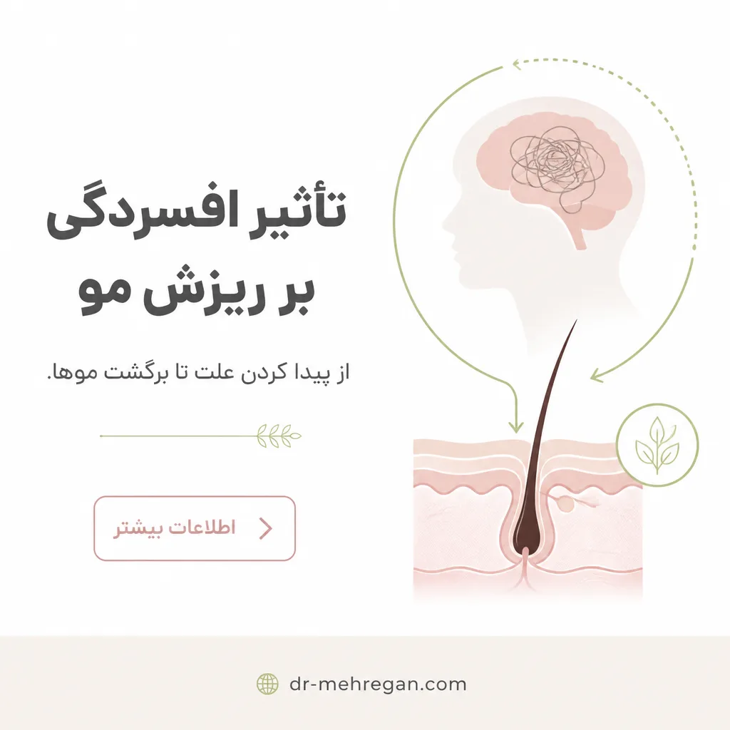 تاثیر افسردگی بر ریزش مو